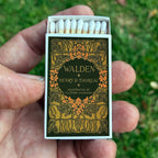 Walden Thoreau Matchbook, Classic Literature Collectible, Vintage Matchbook Cover, Henry David Thoreau Book Lover Gift, Candle & Incense Accessory