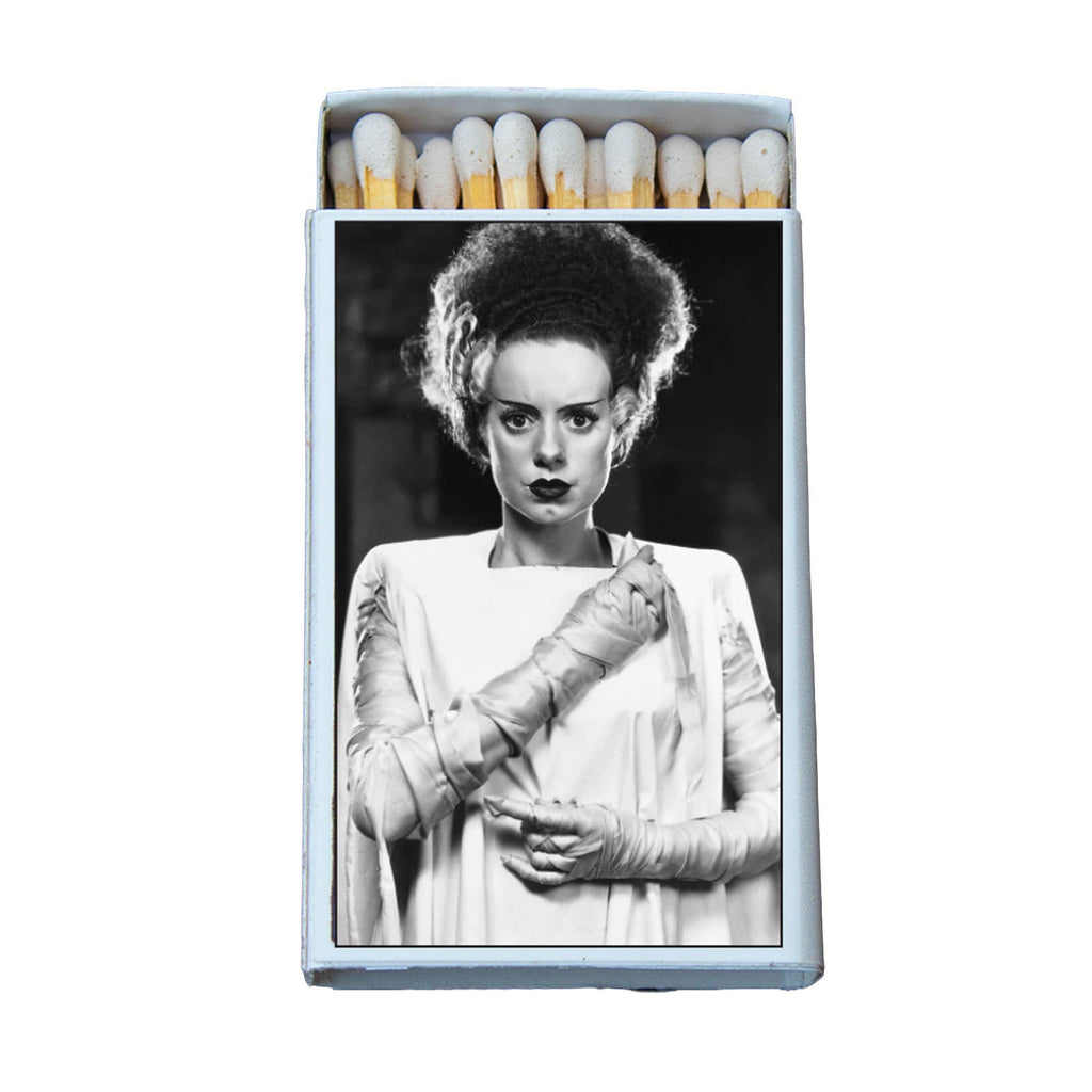 Classic Bride of Frankenstein Film Matchbook, Vintage Movie Still Collectible, Retro Horror Decor, Candle Lover Gift