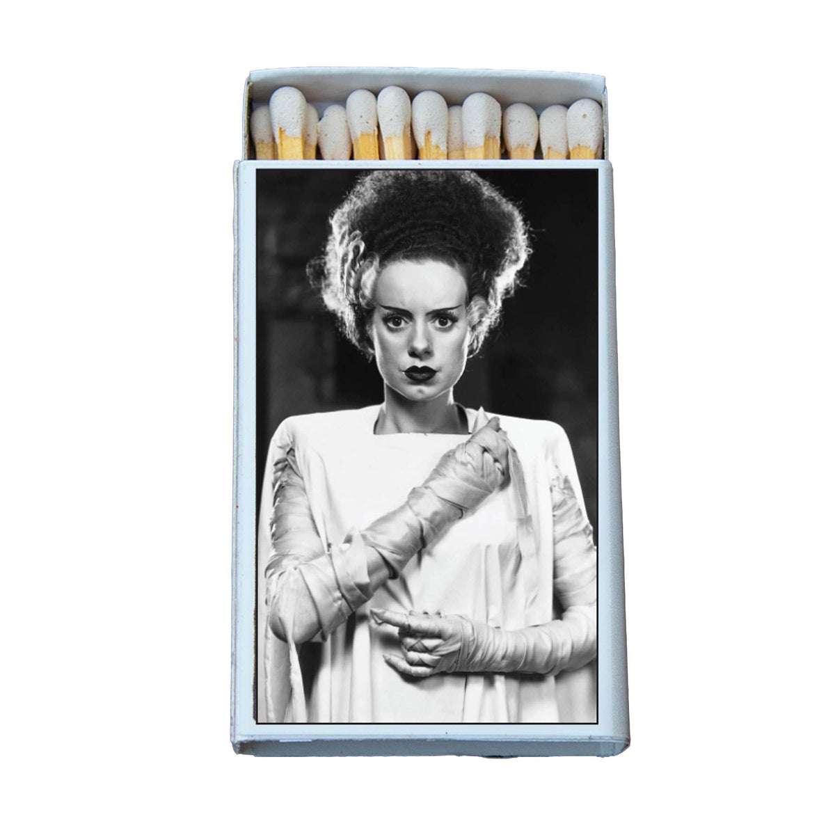 Classic Bride of Frankenstein Film Matchbook, Vintage Movie Still Collectible, Retro Horror Decor, Candle Lover Gift