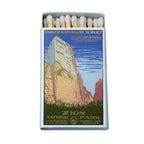 Zion National Park Matchbox – Vintage Travel Poster Matches, Utah Souvenir, Outdoorsy Gift