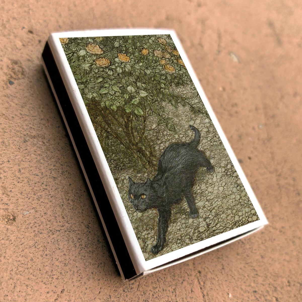 Tomasso Black Cat Matchbook, Vintage Collectible, Halloween Decor (15-20 Matches)
