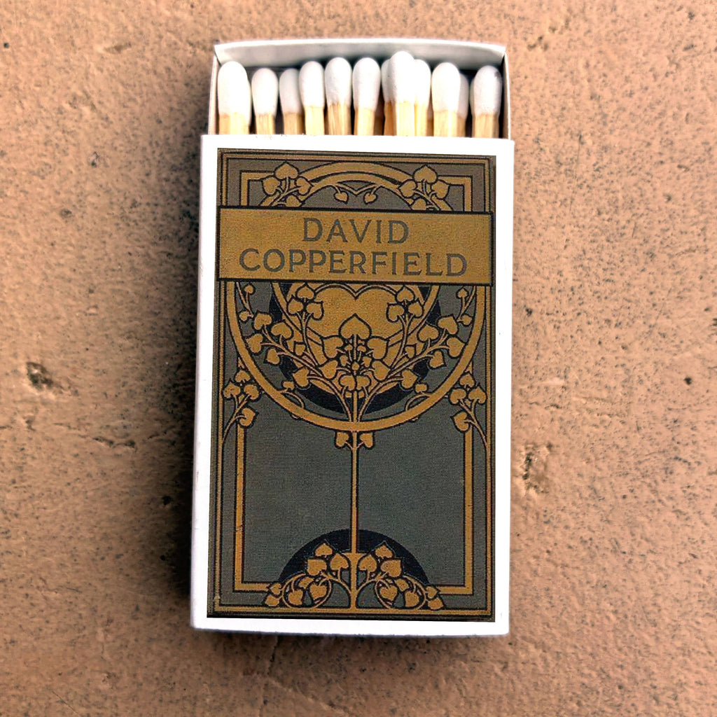 David Copperfield Dickens Matchbook, Classic Literature Collectible, Vintage Cover (15-20 Matches)