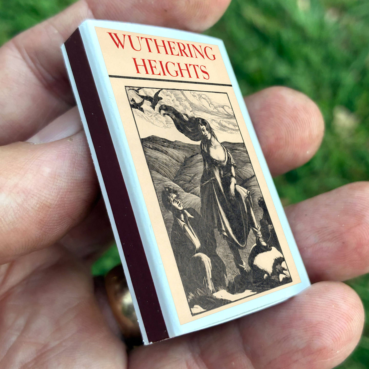 Wuthering Heights Brontë Matchbook, Classic Literature Collectible, Candle Accessory