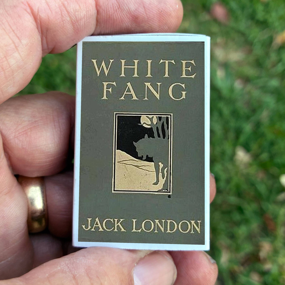 Jack London Matchbook, White Fang Literary Collectible, Vintage Matchbook Cover, Classic Literature Decor