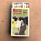 Moulin Rouge Toulouse-Lautrec Matchbox, Vintage Paris Art Decor, Candle Lighting Accessory