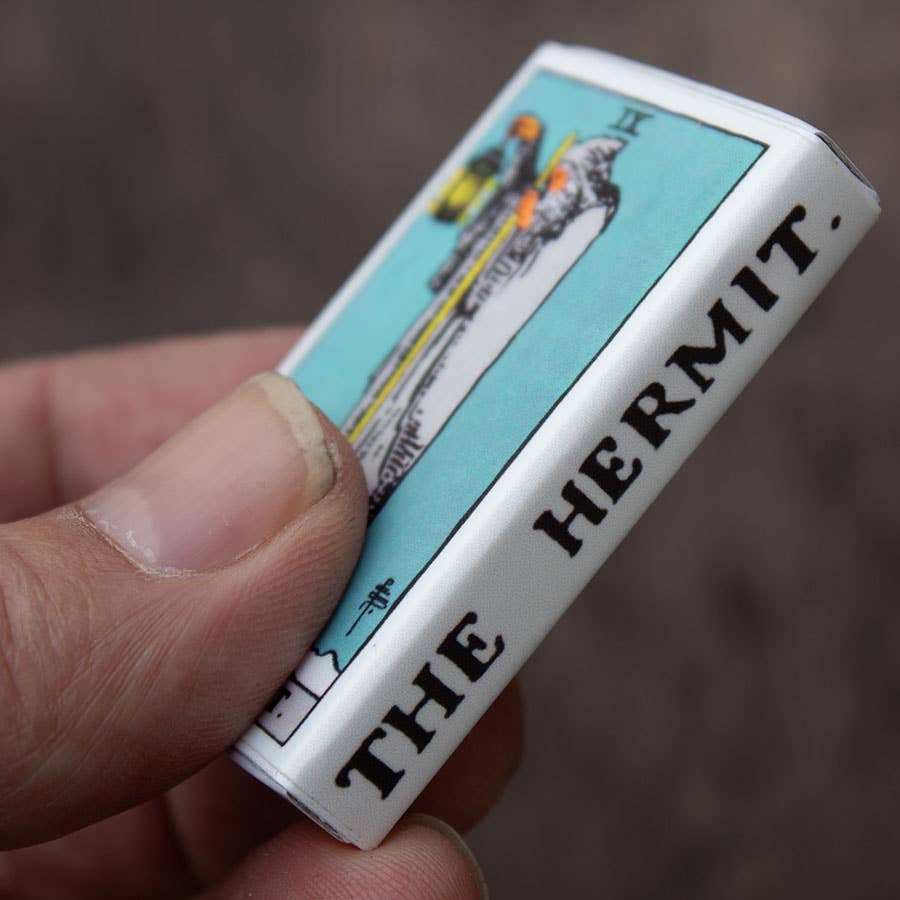 Vintage Tarot Hermit Matchbook, Mystical Occult Home Decor Accessory