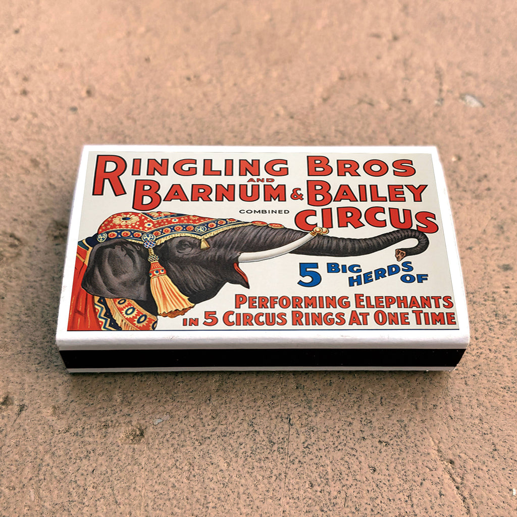 Vintage Ringling Bros Matchbook, Circus Lover Gift, Carnival Collectible, Candle & Incense Accessory