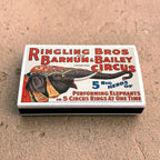 Vintage Ringling Bros Matchbook, Circus Lover Gift, Carnival Collectible, Candle & Incense Accessory