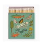 Oregon State Safety Matches | Illustrated State Matchbox | Pacific Northwest Gift | Candle Matches | Made in USA