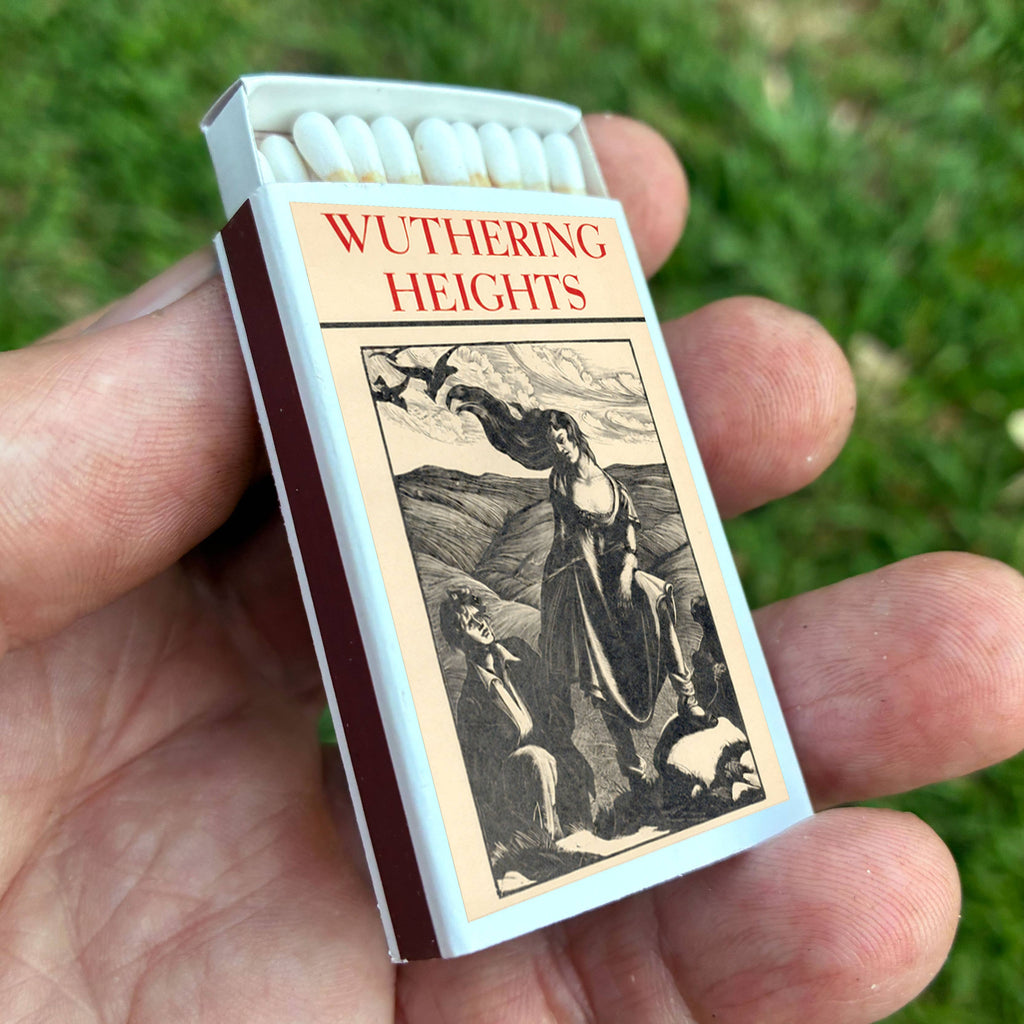Wuthering Heights Brontë Matchbook, Classic Literature Collectible, Candle Accessory