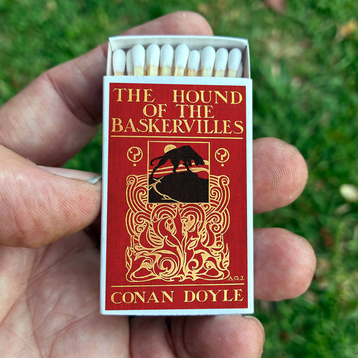 Sherlock Holmes Matchbook, Hound of the Baskervilles Literary Collectible, Vintage Matchbook Cover, Reader Gift