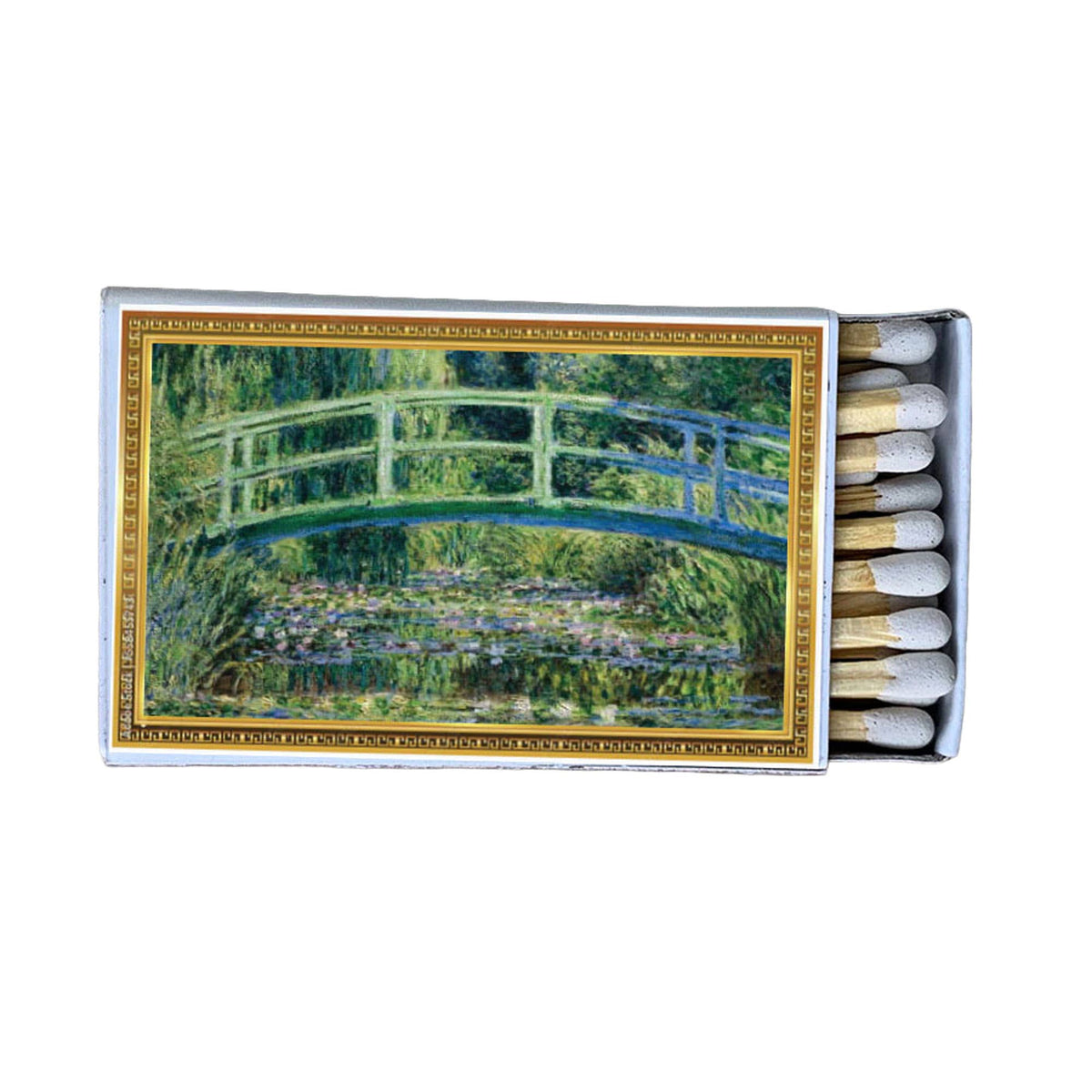Monet Matchbook, Water Lily Pond Artwork, Vintage Art Collectible, Candle & Incense Accessory, Home Decor
