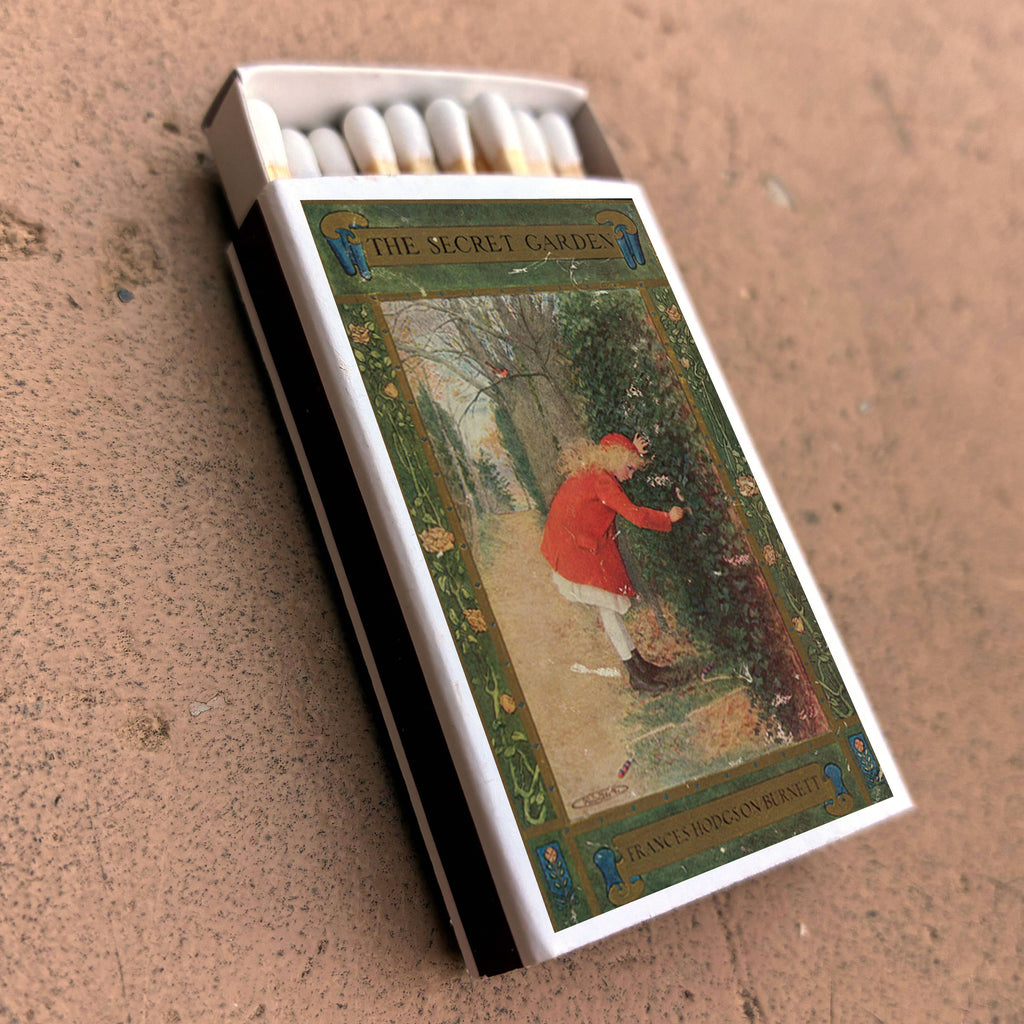 The Secret Garden Matchbox – Frances Hodgson Burnett Literary Matches, Bookish Gift