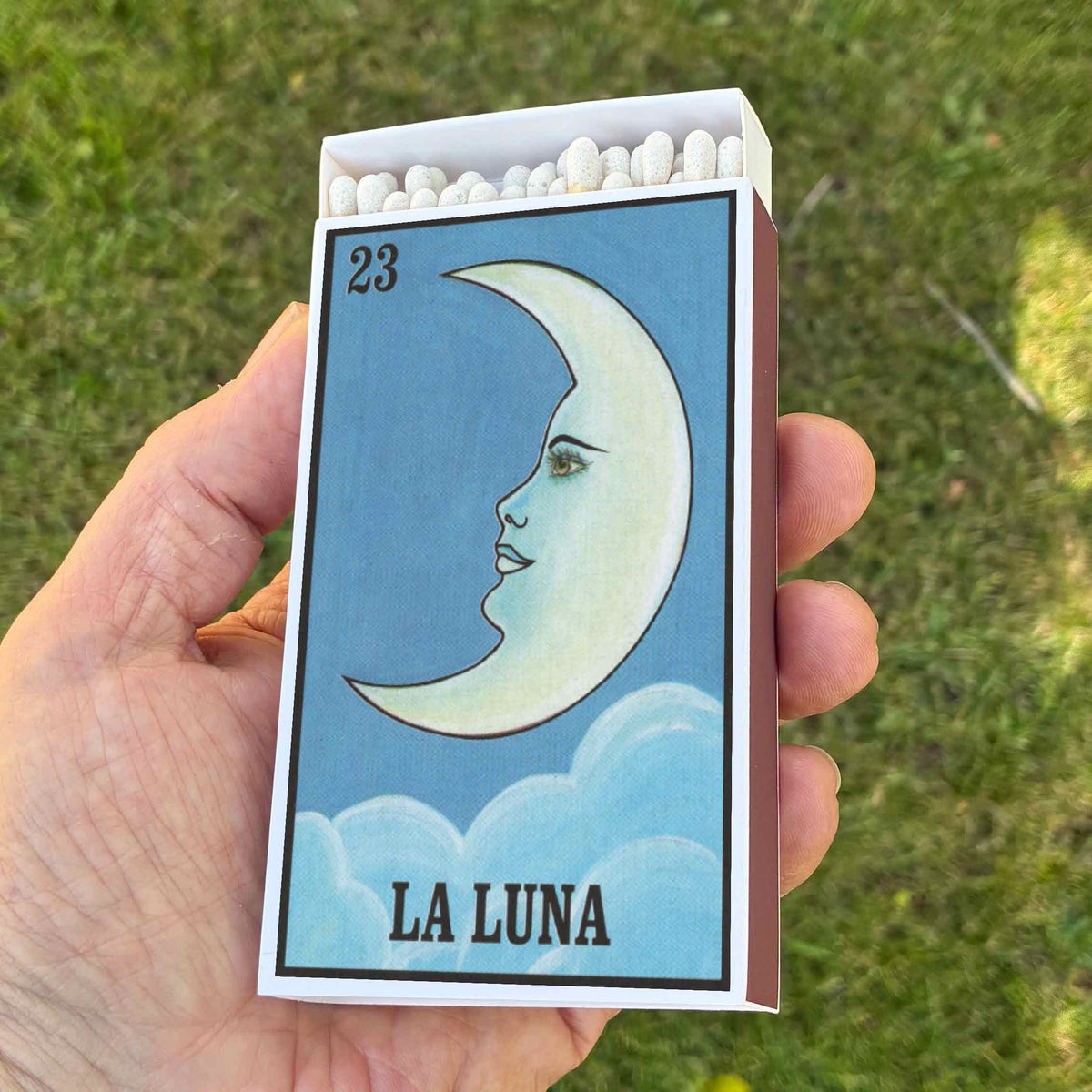 La Luna Lotería Matchbox – 4-Inch Candle Matches, Limited Edition