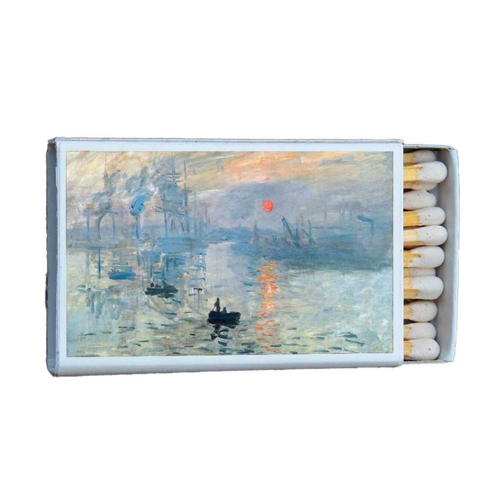 Monet Impression, Sunrise Matchbox – Impressionist Art Matches, Museum Lover Gift