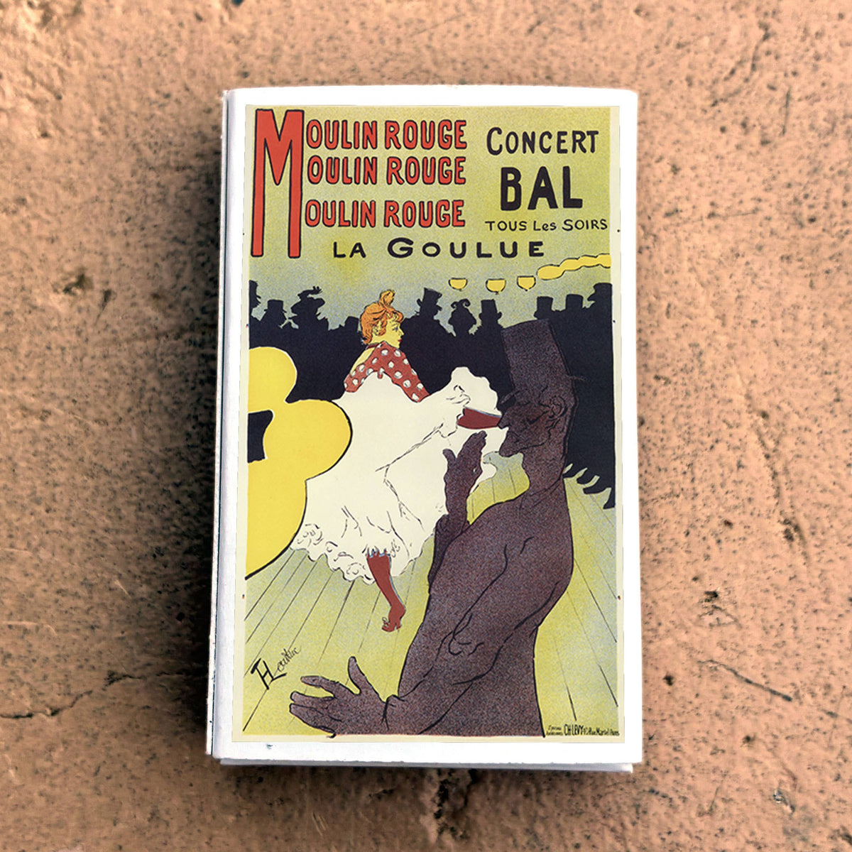 Moulin Rouge Toulouse-Lautrec Matchbox, Vintage Paris Art Decor, Candle Lighting Accessory
