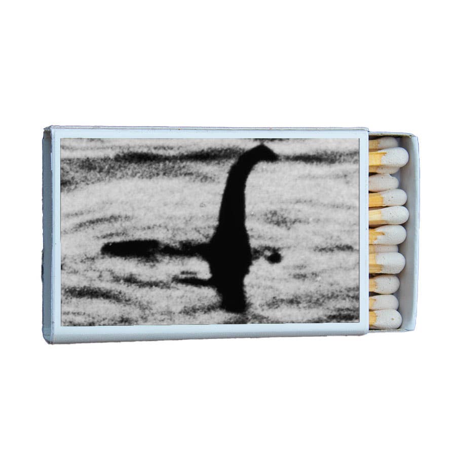 Loch Ness Monster Matchbook, Cryptid Collectible, Vintage Matchbook Cover, Nessie Home Decor, Candle Lighting Accessory, Mythical Creature Gift