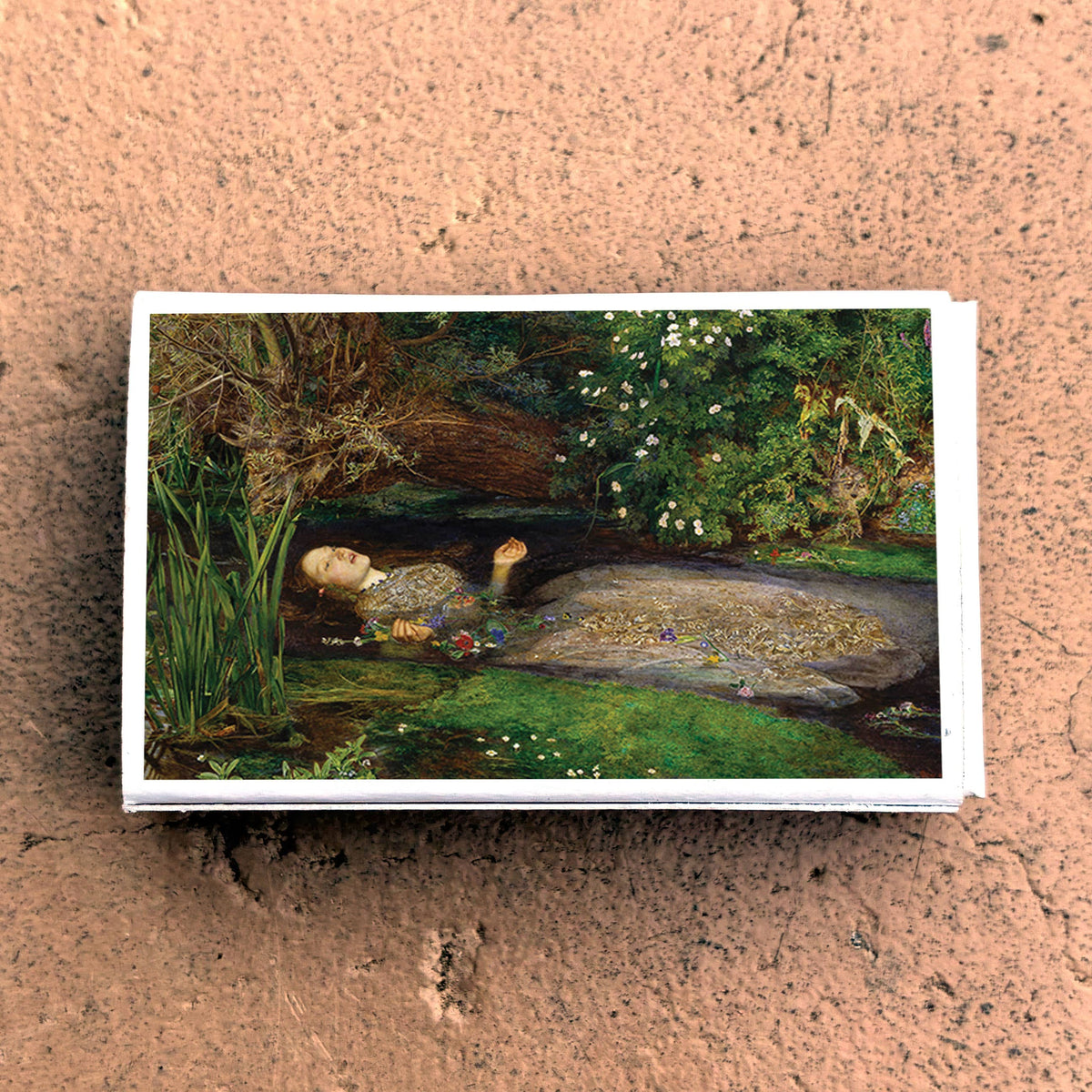 Ophelia by Millais Matchbook, Vintage Art Collectible, Pre-Raphaelite Matchbook Cover, Home Decor for Candles