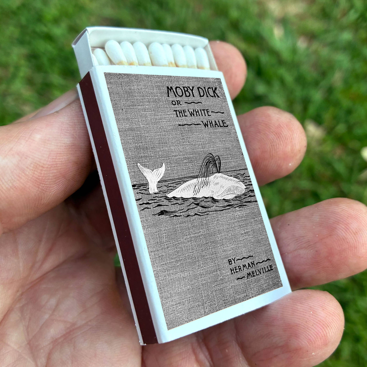 Moby-Dick Matchbox – Herman Melville Literary Matches, Nautical Book Lover Gift