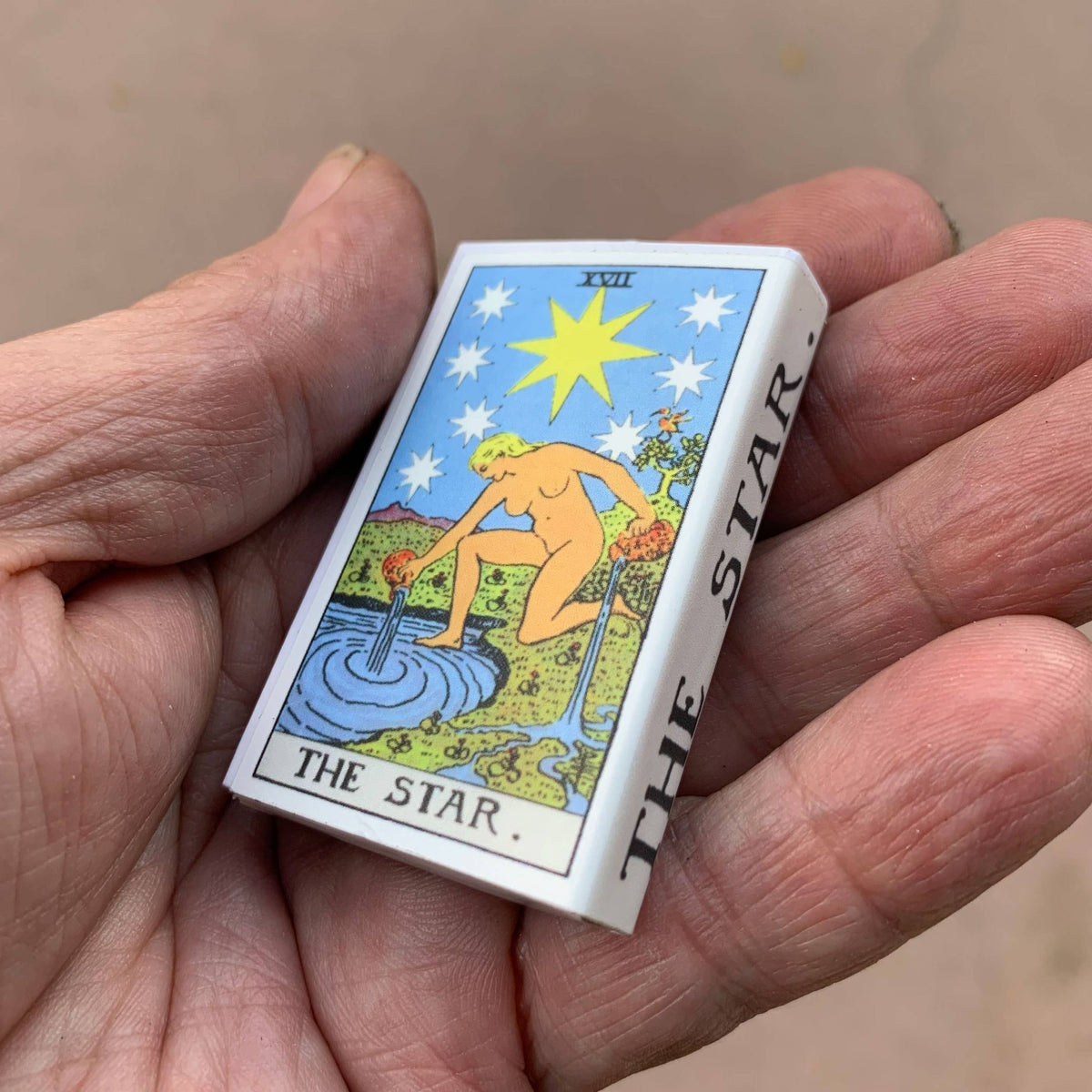 The Star Tarot Matchbook, Vintage Tarot Collectible, Mystical Decor, Candle & Incense Accessory, Witchy Gift