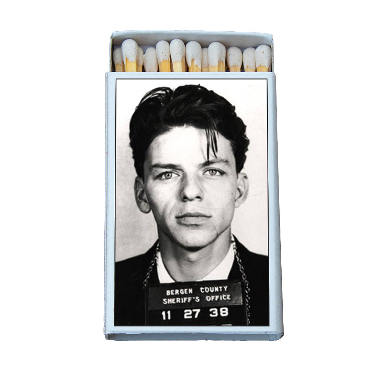 Classic Crooner Mug Shot Matchbox, Vintage Inspired Home Decor