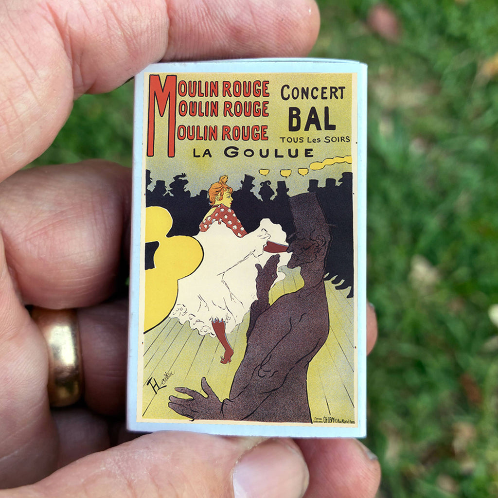 Moulin Rouge Toulouse-Lautrec Matchbox, Vintage Paris Art Decor, Candle Lighting Accessory