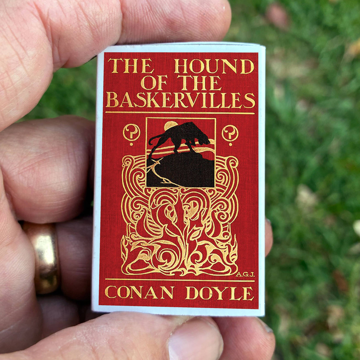 Sherlock Holmes Matchbook, Hound of the Baskervilles Literary Collectible, Vintage Matchbook Cover, Reader Gift