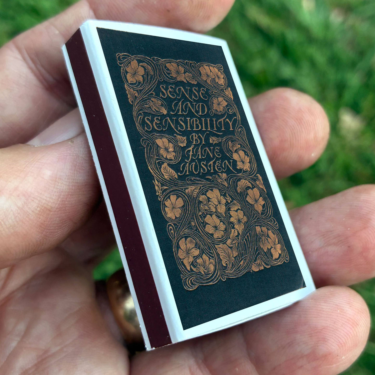 Jane Austen Matchbook, Sense and Sensibility Literary Collectible, Vintage Matchbook Cover, Classic Literature Decor