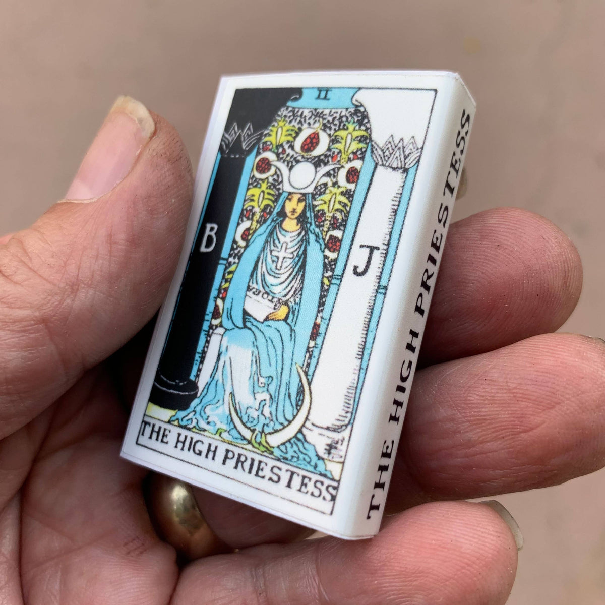 High Priestess Tarot Matchbook, Mystical Spiritual Home Decor Accessory