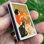 Compagnie Française des Chocolats et des Thés Matchbox | Steinlen Art Matches | Decorative Matches for Candles & Incense | Vintage Home Decor