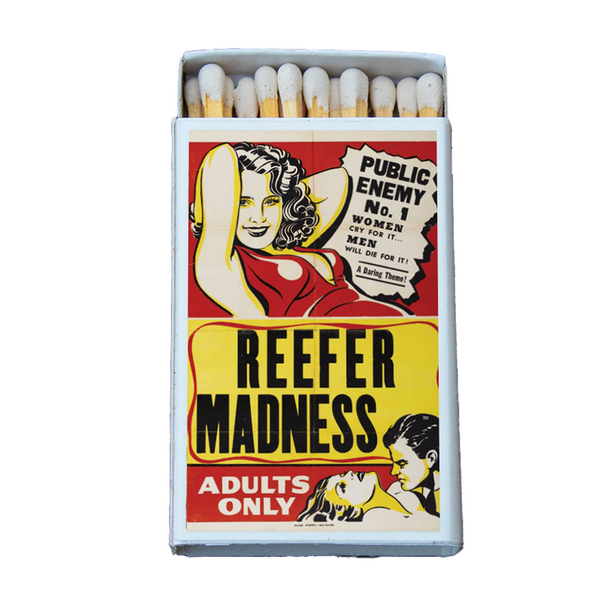 Reefer Madness Matchbook, Vintage Film Collectible, Retro Cinema Memorabilia (Candle Accessory)