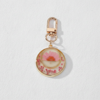 Butterfly Botanical Keychain Charm, Floral Resin Bag Accessory, Nature Inspired Gift for Her