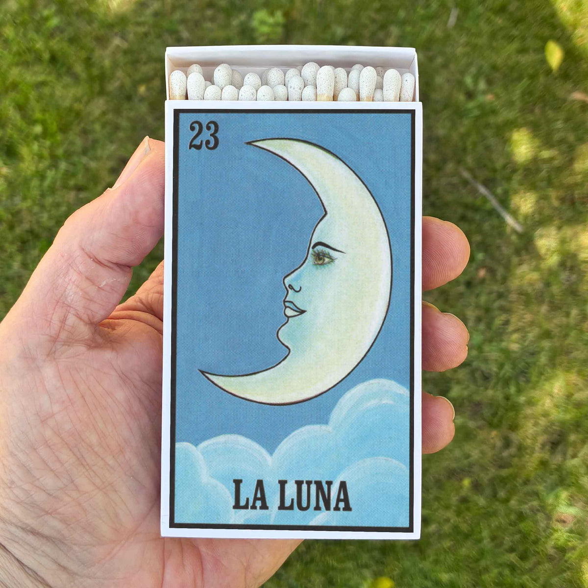 La Luna Lotería Matchbox – 4-Inch Candle Matches, Limited Edition
