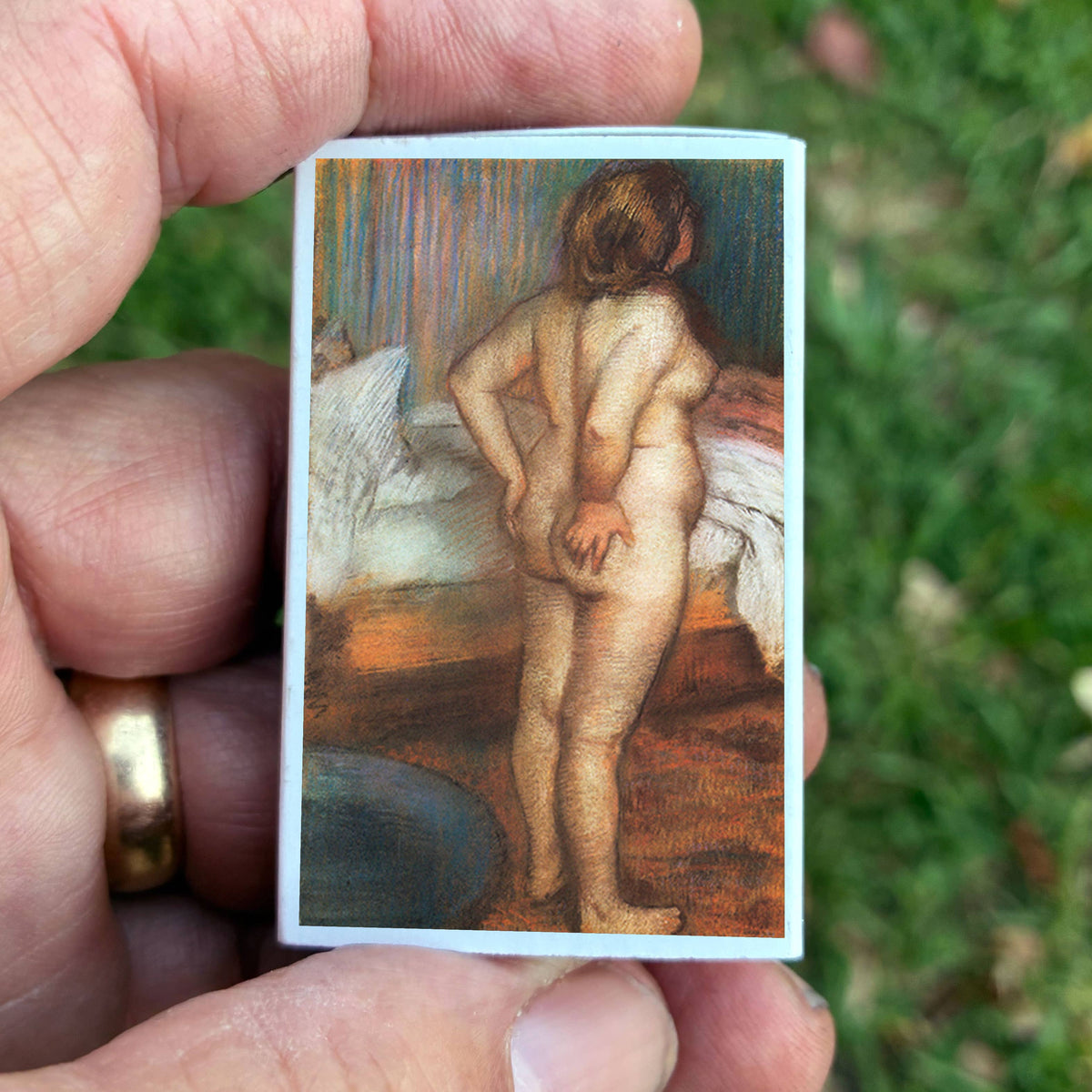 Edgar Degas Matchbook, Impressionist Art Collectible, Candle Lighting Accessory (1886)
