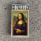 Mona Lisa Art Matchbook, Renaissance Artwork Collectible, Vintage Home Decor, Candle Lighting Accessory
