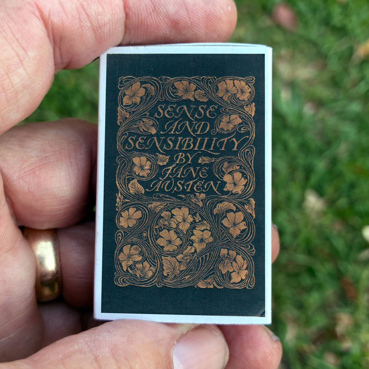 Jane Austen Matchbook, Sense and Sensibility Literary Collectible, Vintage Matchbook Cover, Classic Literature Decor