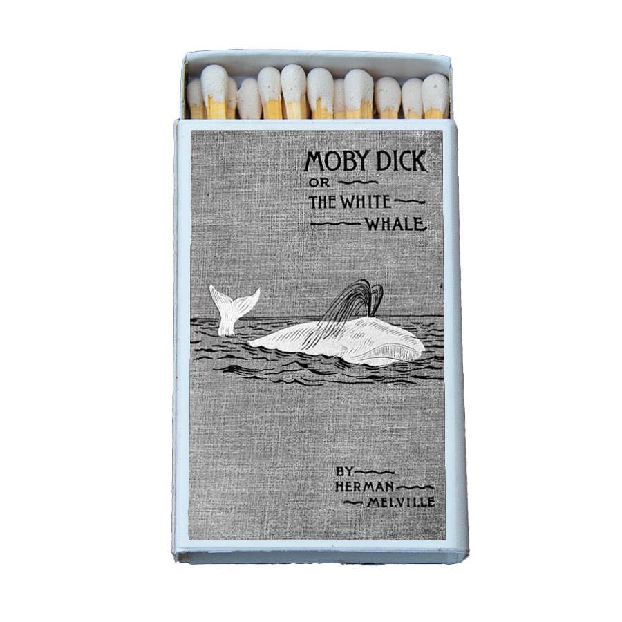 Moby-Dick Matchbox – Herman Melville Literary Matches, Nautical Book Lover Gift