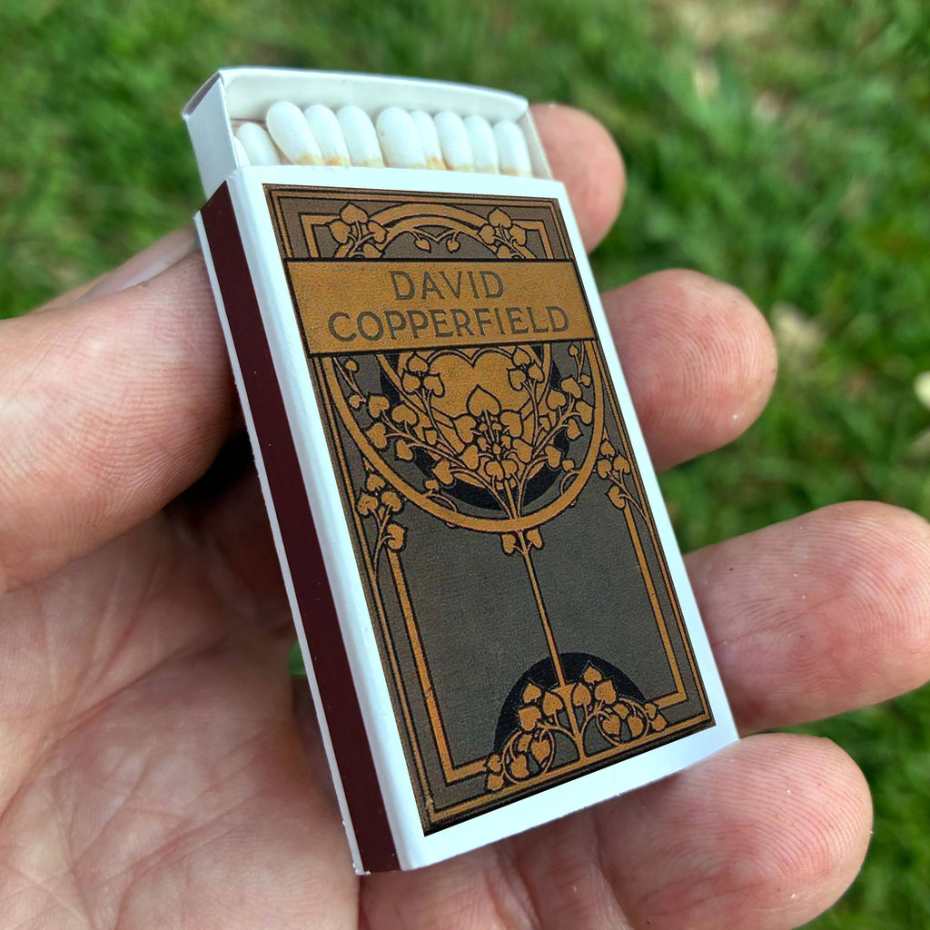 David Copperfield Dickens Matchbook, Classic Literature Collectible, Vintage Cover (15-20 Matches)