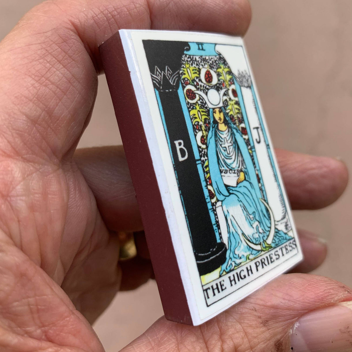 High Priestess Tarot Matchbook, Mystical Spiritual Home Decor Accessory