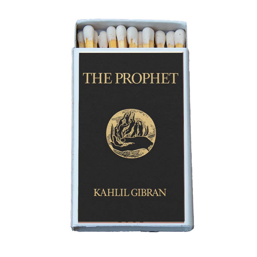 The Prophet Gibran Matchbook Cover, Inspirational Literature Collectible, Vintage Literary Ephemera, Reader Gift