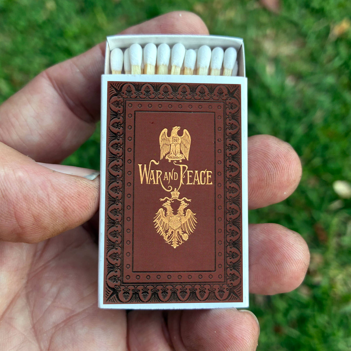 War and Peace Tolstoy Matchbook, Classic Literature Collectible, Book Lover Gift