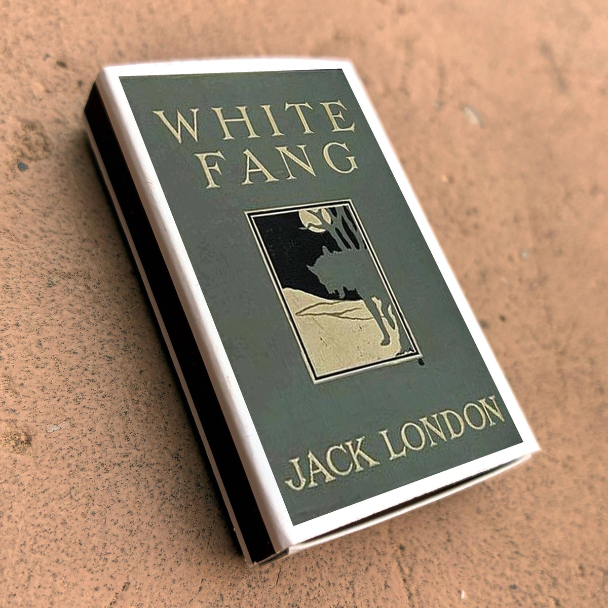 Jack London Matchbook, White Fang Literary Collectible, Vintage Matchbook Cover, Classic Literature Decor