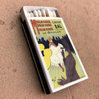 Moulin Rouge Toulouse-Lautrec Matchbox, Vintage Paris Art Decor, Candle Lighting Accessory