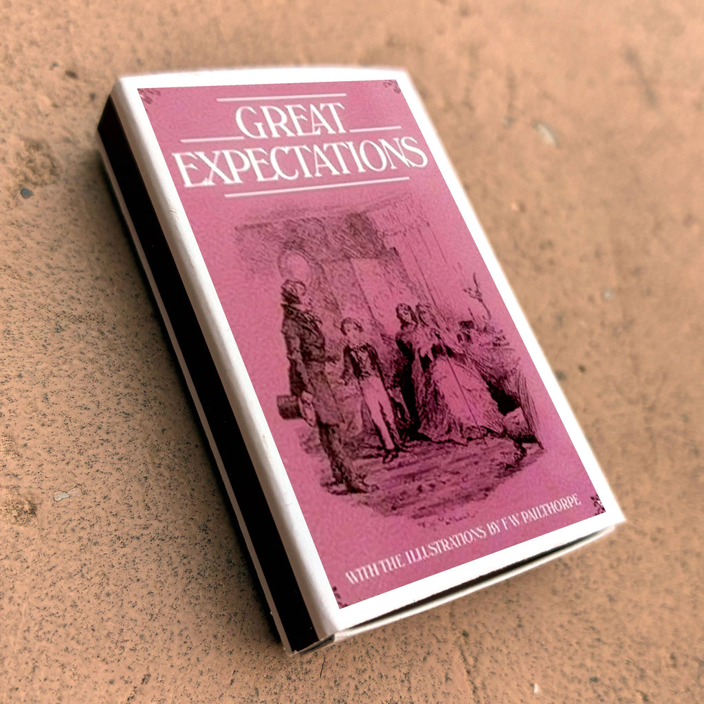 Dickens Matchbox, Literary Art Collectible, Candle Lighting Accessory