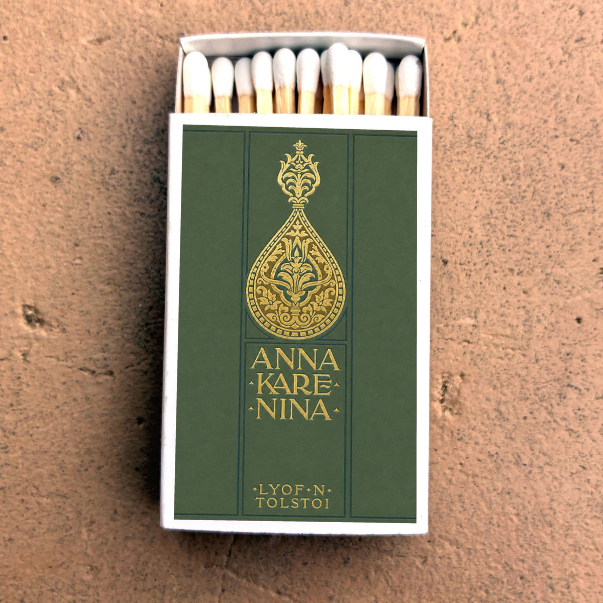 Anna Karenina Matchbook, Vintage Literary Art Collectible, Reader Gift, Candle Lighting Accessory, Bookish Decor