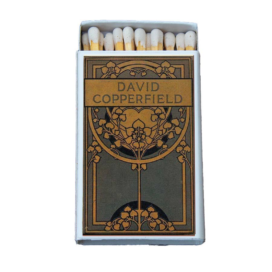 David Copperfield Dickens Matchbook, Classic Literature Collectible, Vintage Cover (15-20 Matches)