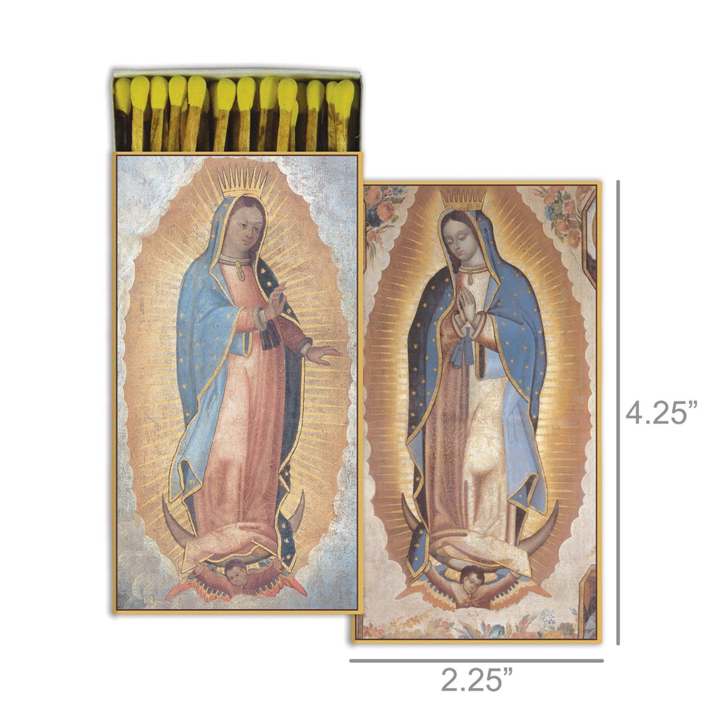 Guadalupe Matchbox – Decorative Safety Matches, Religious Gift