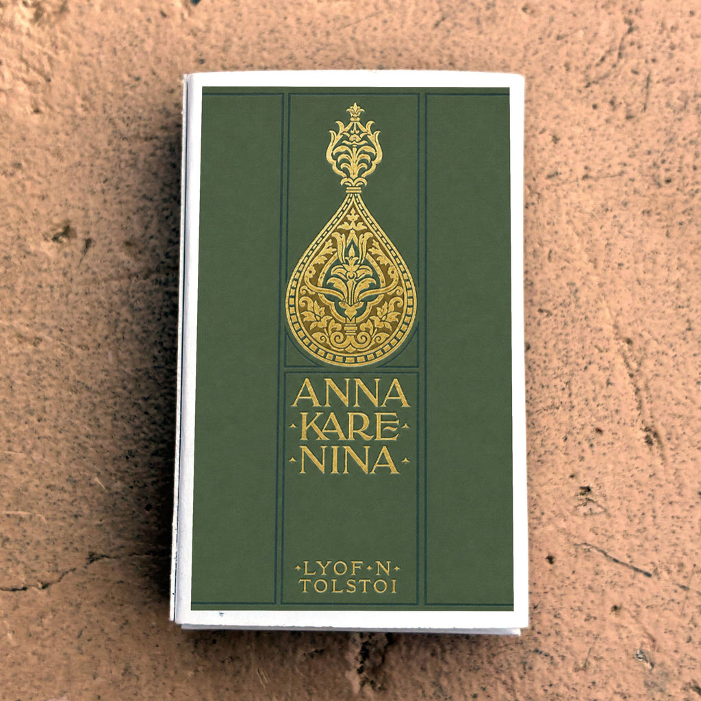 Anna Karenina Matchbook, Vintage Literary Art Collectible, Reader Gift, Candle Lighting Accessory, Bookish Decor