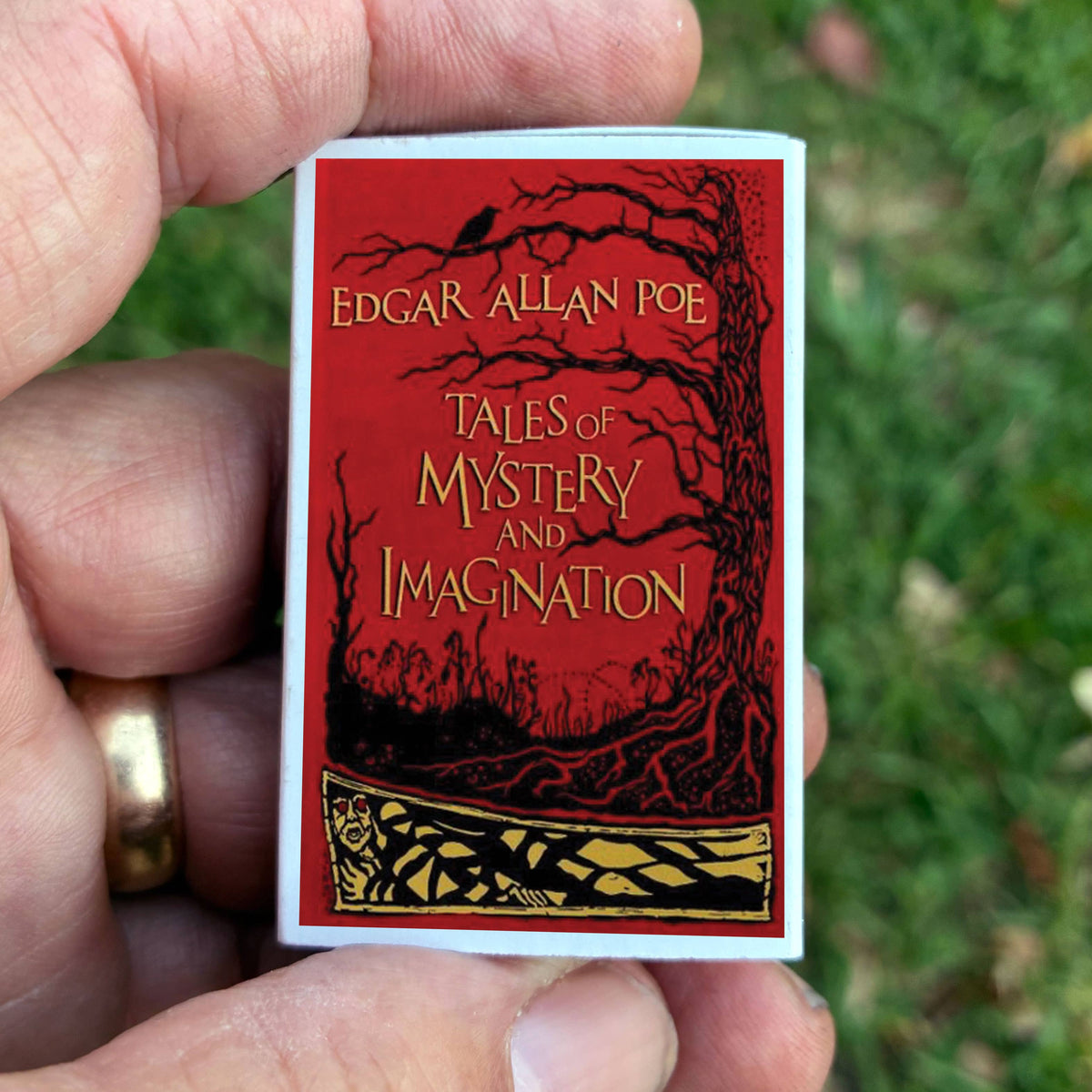 Edgar Allan Poe Matchbox – Tales of Mystery and Imagination, Gothic Literary Gift