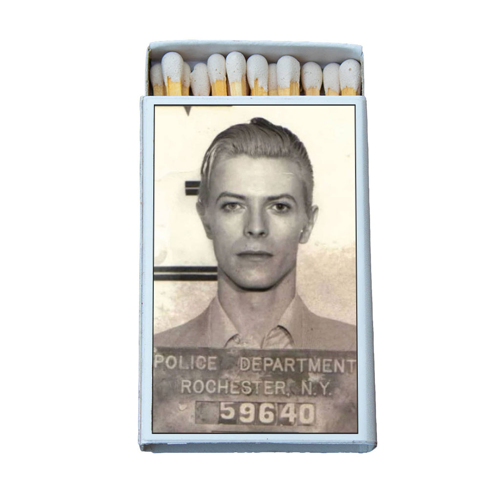 Glam Rock Legend Mug Shot Matchbox, Vintage Music Home Decor